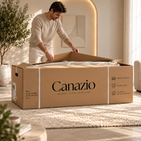 Canapé Compressé Aspect Lin Beige | Orion