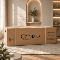 Canapé Modulaire Velours Blanc Éponge | Atlas