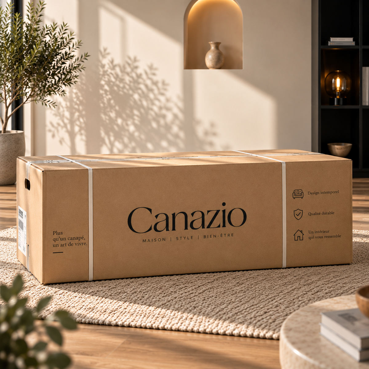 Canapé Éponge Compressé Beige | Orion